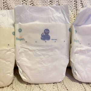 Vintage 90s Pampers Baby Dry‎ Sesame Street Henson Diaper Newborn Grover